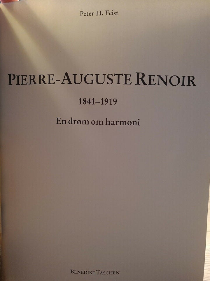Auguste Renoir, Peter H. Feist, emne: kunst og kultur