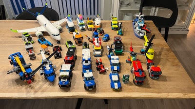 Lego City, LEGO CITY STORT SÆT
60253	Isvogn	 50,00 kr. 
60258	Motorværksted	 500,00 kr. 
60277	Polit