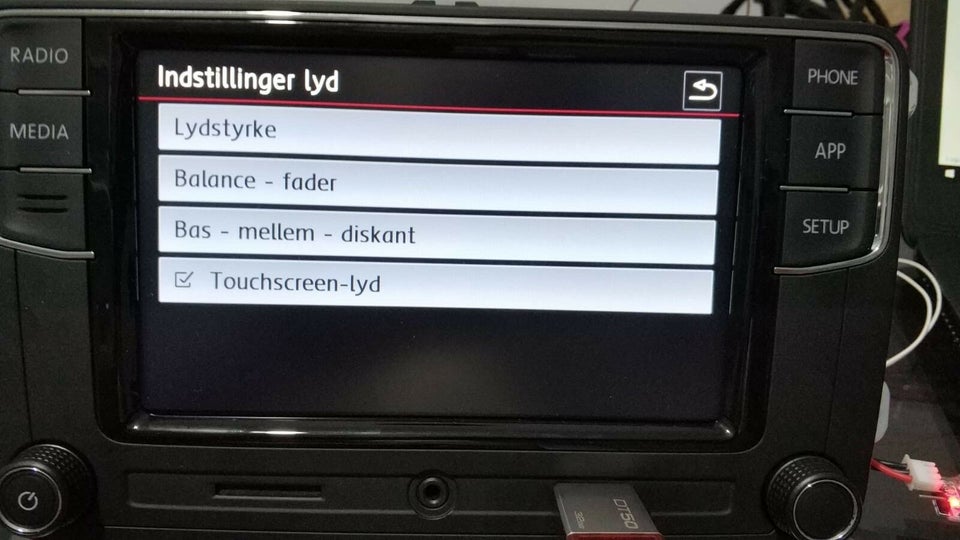 Multimedia system, VW DANSK! Originalt VW anlæg