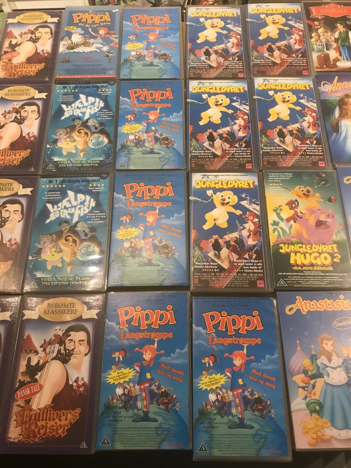 Tegnefilm, VHS, instruktør Anastasia