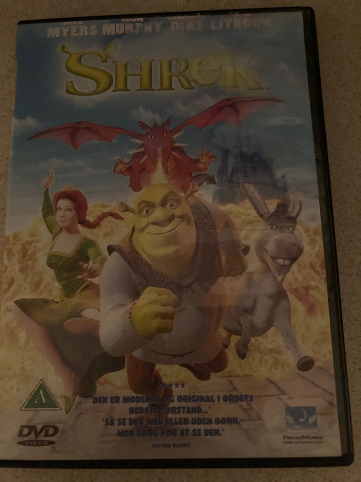 Shrek,Shrek 2,Shreklig jul & Shrek 4, DVD, animation