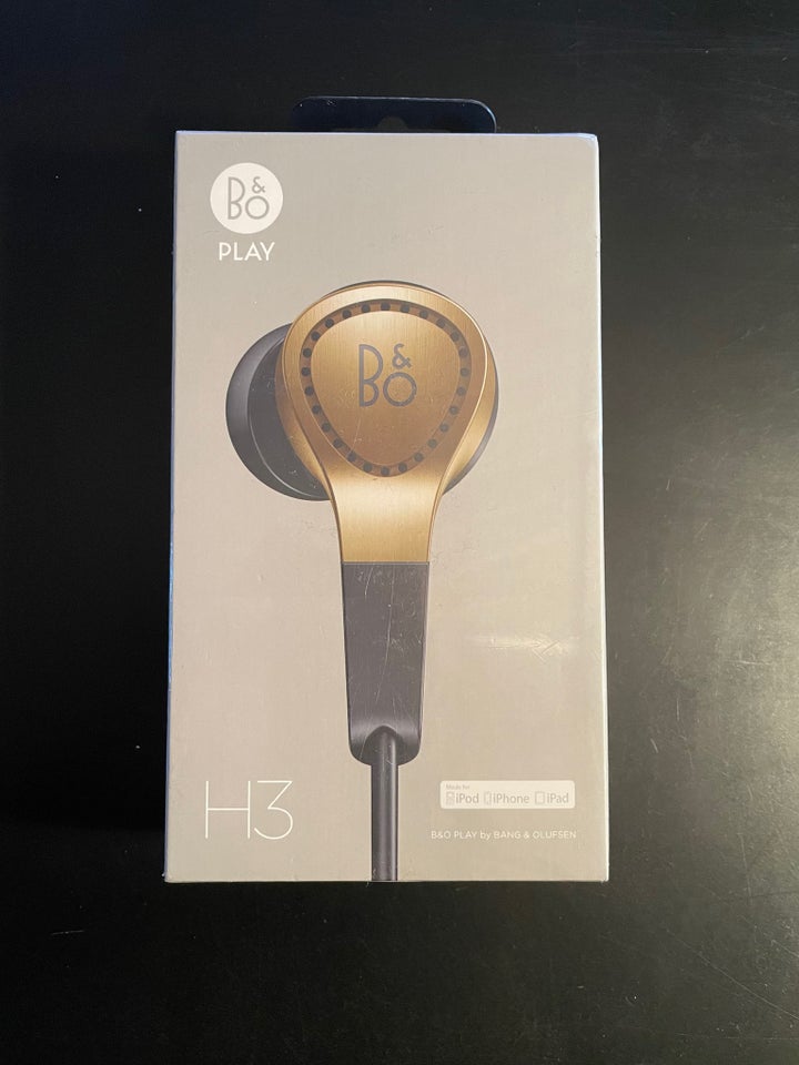 in-ear hovedtelefoner, B&O, H3 Gold