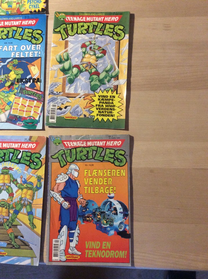 Teenage mutant hero turtles 1990 1991 1992 14 stk,