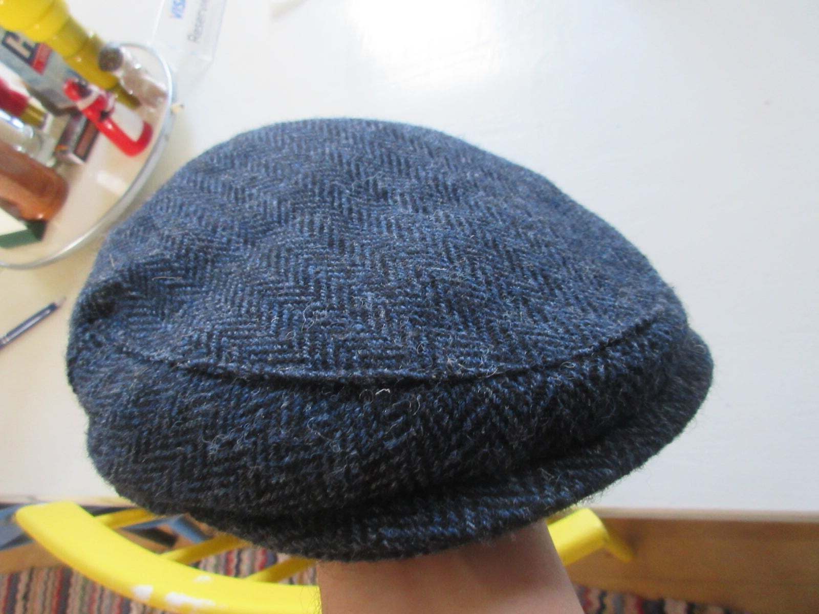 Hat, Glen Appin Harris Tweed Wool Country Flat Cap , str. One