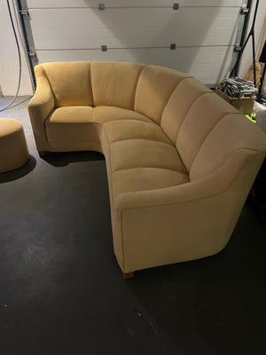 Sofa, alcantara, 5 pers., Banan hjørne sofa i alcantara, 
Bredde 75 cm
Længde 225 cm 
I flot stand o