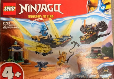 Lego Ninjago, 71798, Legesættet Nya og Arins drageungekamp (71798) er ideelt for børn fra 4 år, som 