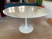 Spisebord, Marmor og hvidlakeret aluminium , Eero