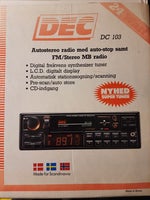 andet mærke DEC DC 103, Kassette/Radio