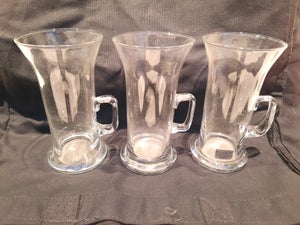 Rare BODUM Irish Coffee Glasses Set of 4 Cups With Spoons Danish