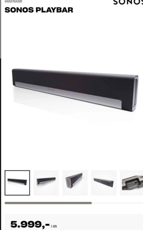 Højttaler, SONOS, Sonos playbar