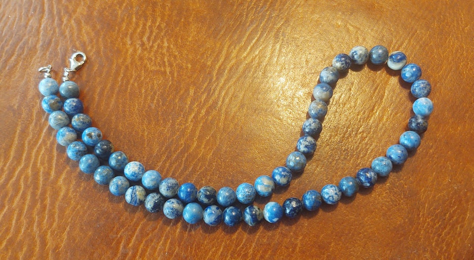 Halskæde, halvædelsten, Lapis Lazuli
