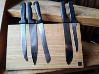 Kniv holder med magnet til knivene, tvillinger