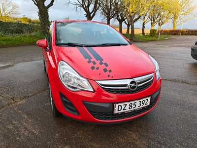 Opel Corsa, 1,0 12V Enjoy, Benzin, 2014, km 211000, rød, nysynet, ABS, airbag, 3-dørs, centrallås, s