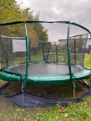 Trampolin, Professionel trampolin købt hos trampolincenter.dk. Ø 4,3
Har været pakket sammen over vi