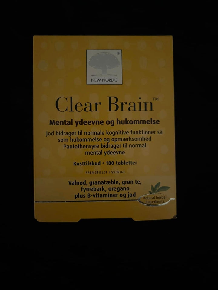 Kosttilskud, New Nordic - Clear Brain 180 tabletter