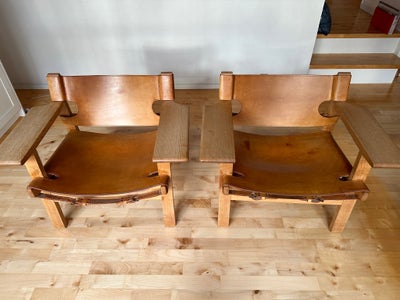 Børge Mogensen, Den spanske stol, Lænestol, 
Prisen er pr. stk. så 50.000 kr. i alt. 

To klassiske 