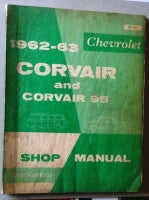Shop Manual Supplement, 1962-63 Chevy Corvair.