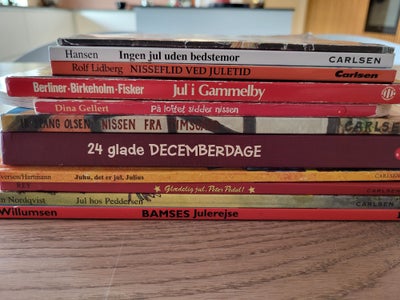 Julebøger, julekalender, børnebøger, Ib spang olsen, Sven nordvest, dina gellert, flere, Bamses jule