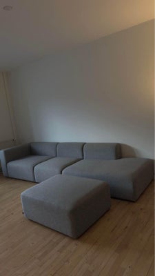 Sofagruppe, stof, 1 pers. , Hay Mags modul middle narrow Halingdal 130, Elegant sodamodul til Mags S
