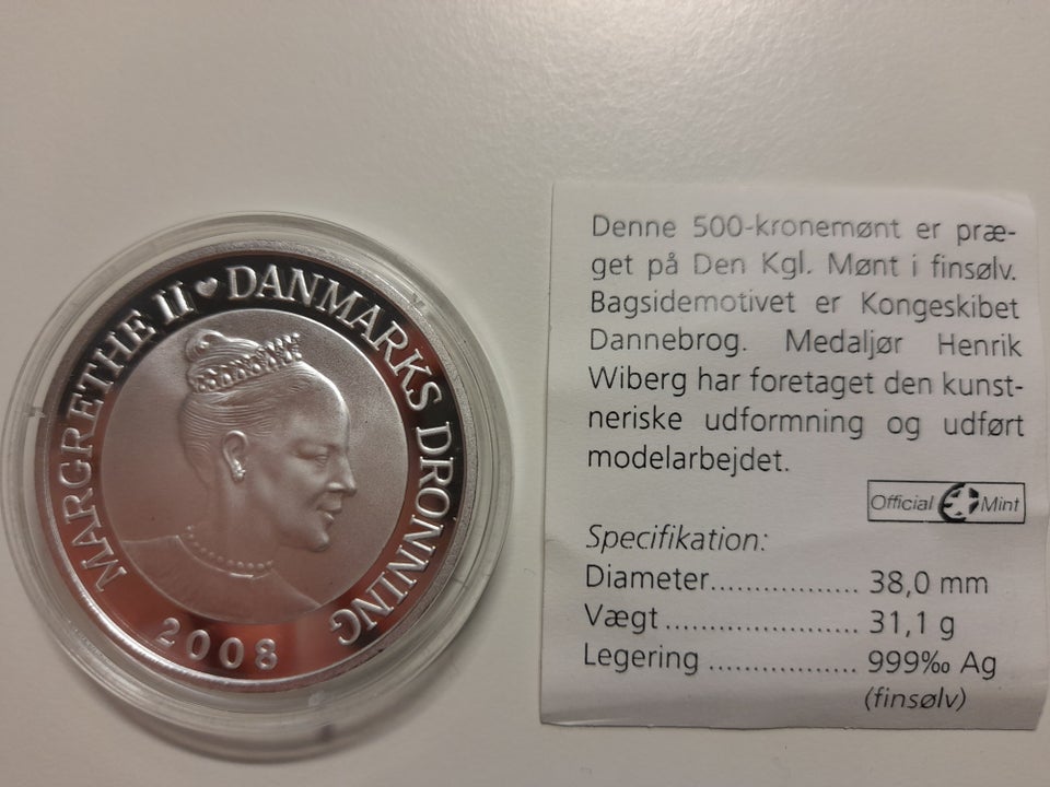 Danmark, mønter, 500