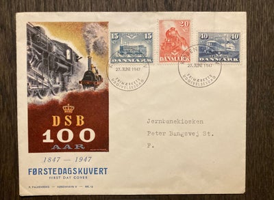 Danmark, DSB FDC Kuvert 1947