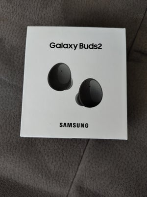 in-ear hovedtelefoner, Samsung, Galaxy Buds2, Perfekt, Nye Galaxy Buds2.
Farven er graphite.
De har 