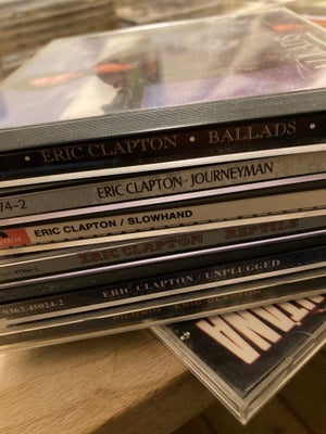 Eric Clapton: Ballads, rock, 6 cd’er sælges samlet