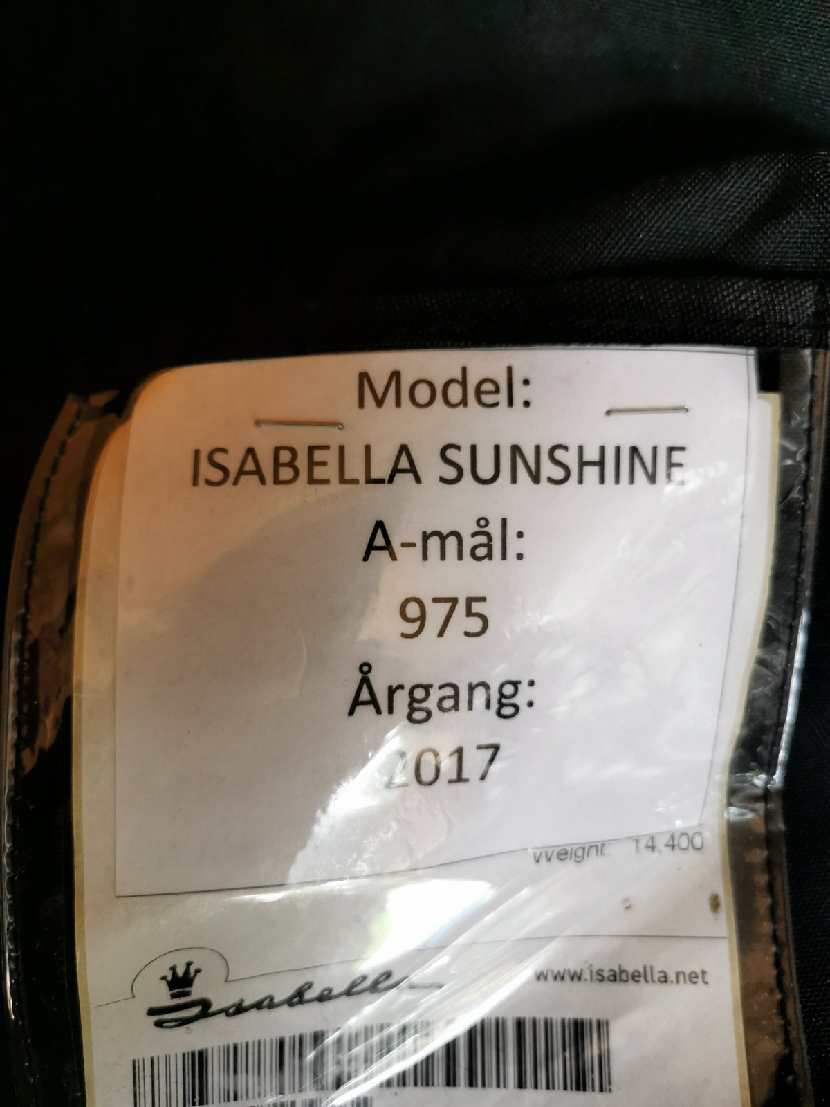 Solsejl, Isabella SunShine, a-mål: 975