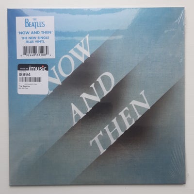 Single, Beatles , Now and then , Rock, Limited 7" BLUE Vinyl edition af NOW AND THEN. HELT NY. Stadi