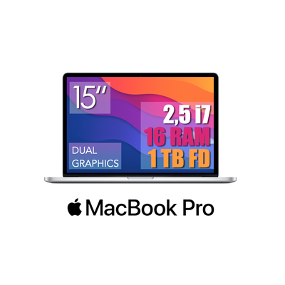 MacBook Pro, 15" 4-Core 2.5 i7, 16 RAM, 1TB FD, DUAL GRAPHICS, 

MID 2014

Sælger denne velholdte Ma