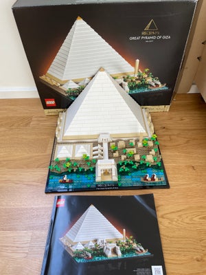 Lego Architecture, Great pyramid of Giza, Fantastisk pyramide. Samlet 2 gange.
Original æske medfølg