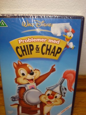 Problemer med Chip & Chap, DVD, animation, Udgået tegnefilms samling med Chip og Chap - dansk tale.
