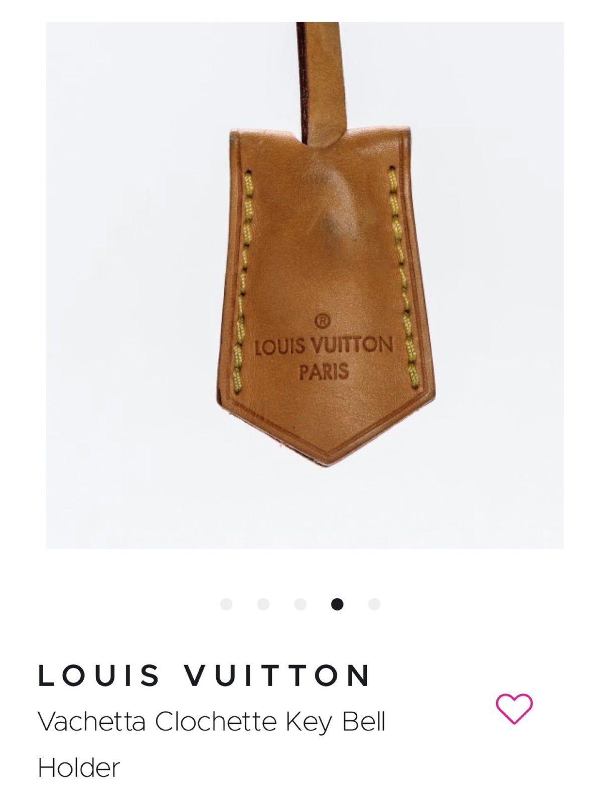 Jeg søger : Vachetta Clochette Key Bell Holder W Lock vintage. Den  læderstrop hvor hængelåsen kan skjules i. –  – Køb og Salg af Nyt og  Brugt