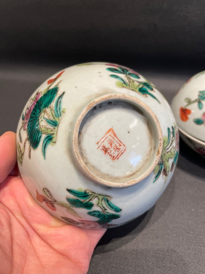Tung chin antik kinesisk porcelæn mini skål , Chinese