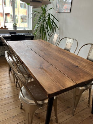 Spisebord, Træ, Hipstory, b: 86 l: 220, Robust og stabilt planke spisebord fra Hipstory. Købt på Fyn