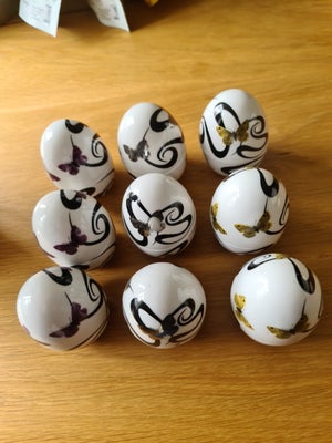 Keramik, Ægge bæger, 9 søde æggebægre sælges samlet