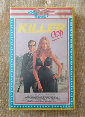 Action, Killer cop, instruktør Luciano ercoli, Tidligere udlejnings vhs kassette fra screen ent.

Lu
