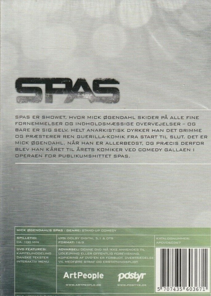 SPAS, instruktør Mick Øgendahl's, DVD