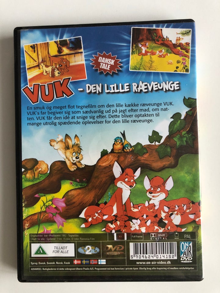 Vuk - den lille Ræveunge, DVD, tegnefilm