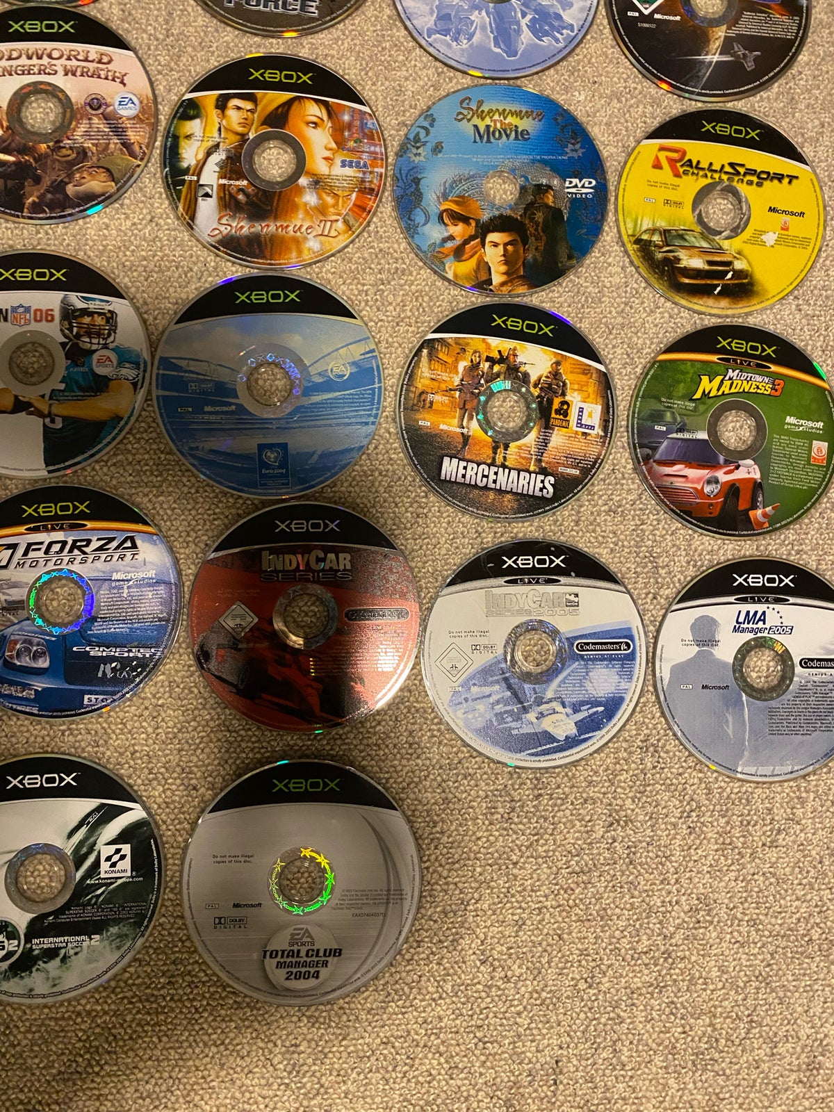 Kæmpe samling Xbox spil, Xbox