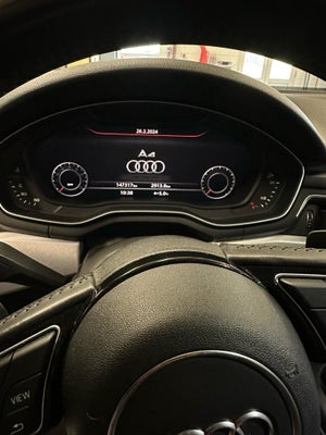 Audi A4, 2,0 TFSi 190 Sport Avant S-tr., Benzin, aut. 2017, km 149500, gråmetal, klimaanlæg, aircond