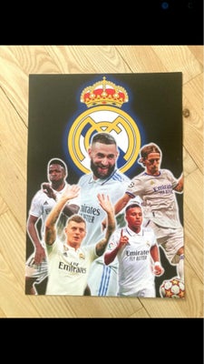 Plakat, motiv: Real Madrid, A3. Helt ny