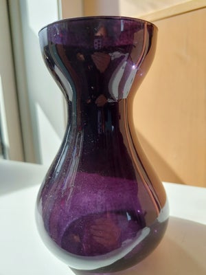 Hyacint glas vase, mørke liljer farve, Hyacint glas i mørke Liljer farve, ny aldrig brugt, str. H. 1