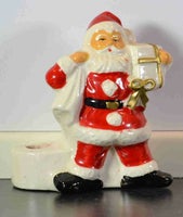 Julemand i keramik/porcelæn til stearinlys.