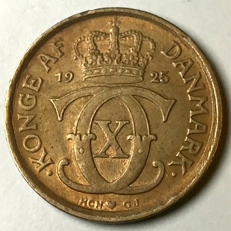 Danmark, mønter, ½ krone