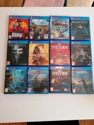 PS4 Spil, PS4, anden genre, Sælger følgende spil, da de ikke længere bliver brugt. Alle discs i pæn 