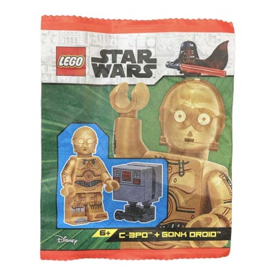 Lego andet, (2023) - KLEGO7_912310 Lego Star Wars, C-3PO and Gonk Droid - Lego Polybag, Paperpack, P