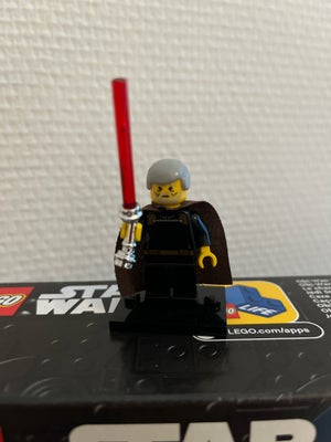 Lego Star Wars, cound dooku, lego mand i perfekt stand med lyssværd