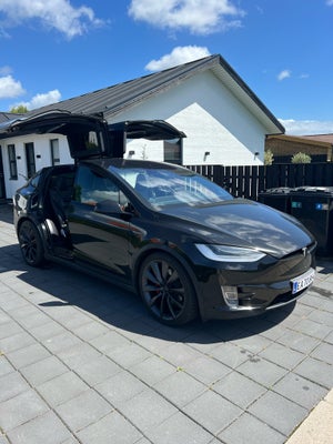 Tesla Model X, El, 2016, 5-dørs, 6 personers til 60.000kr. Varme og kulde i sæder. Vvs upgrade. Vint