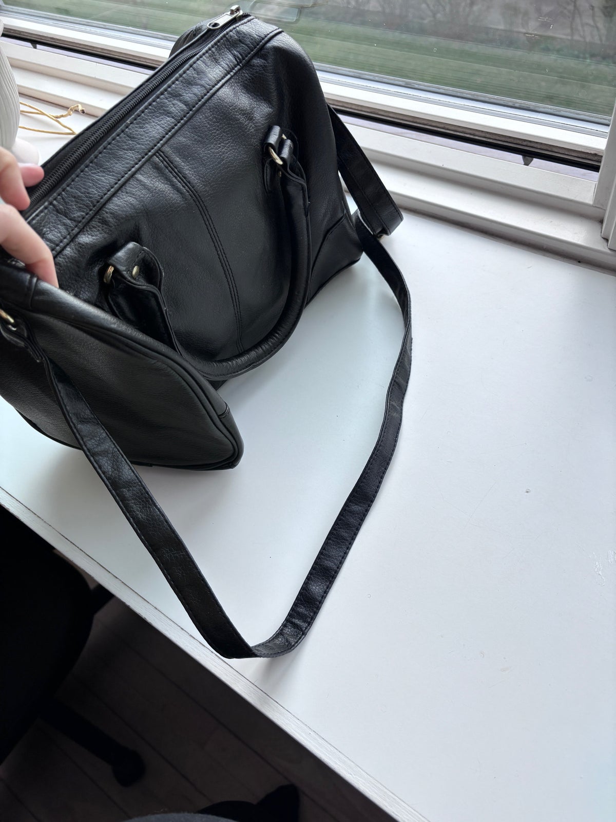 Anden håndtaske, H&M, læderlook